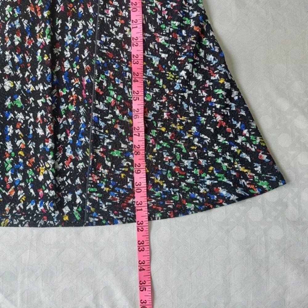 Eva Varro Women Multicolor Cardigan Size XL Long Line One Button 3/4 Sleeves - Picture 8 of 9